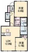 レジーナⅡ 2LDKの間取り