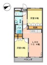 ルノアール 2LDKの間取り