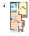 スイレンカ 1LDKの間取り