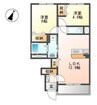 リアン　ジュナス 2LDKの間取り