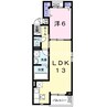 エクスペアテ　Ｄ 1LDKの間取り