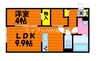 フォルティス倉敷B棟 1LDK+Sの間取り