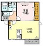 モデレート.K 1LDKの間取り