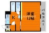 パークシティ中庄駅前 1Kの間取り