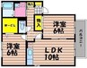 ロイヤルガーデンミルフィー　Ｄ棟 2LDKの間取り