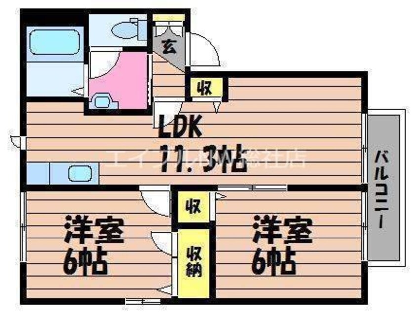 間取図 ロンクーⅡ