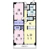 レンドール 2LDKの間取り