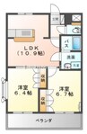 プロニティーＭＡＢＩ 2LDKの間取り