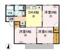 サンライズ光　Ｃ棟 3DKの間取り