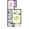 ＲｉｖｅｒＳｉｄｅ東祥Ｃ 1LDKの間取り