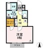 progress　Ａ棟 1Kの間取り