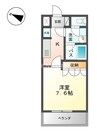 エトレンヌ 1Kの間取り