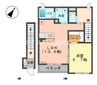 フィオーレ 1LDKの間取り