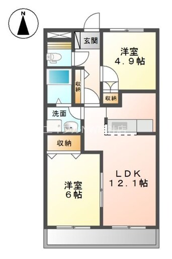 間取図 オレンジペコー