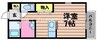 エルメゾン寿町 1Rの間取り