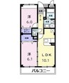 フジ　グラディオ 2LDKの間取り