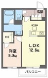 ミヤテラス 1LDKの間取り