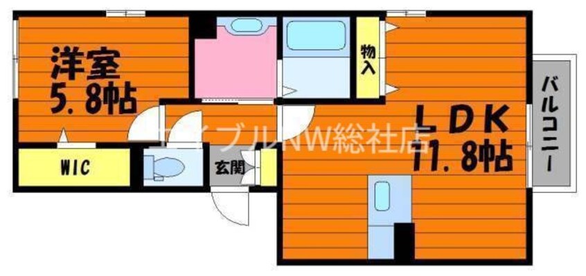 間取図 レザン倉敷