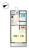 ノーブルパレス 1Kの間取り