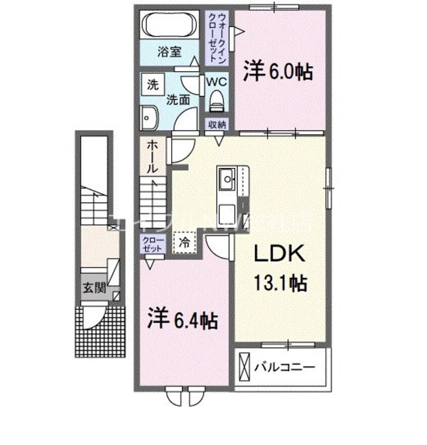 間取図 ラヴィベールアイ　Ⅰ