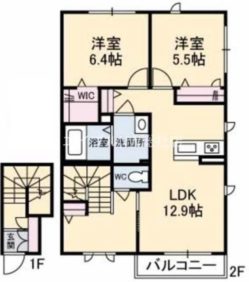 間取図 グリュックＢ棟