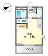 ライフシティ林 1Rの間取り