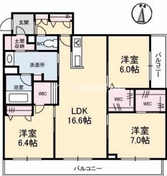 間取図 エスポアヒルズ（ＢＥＬＳ認証・ＺＥＨ）