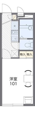 レオパレスＯＯＭＡＥⅡの間取図