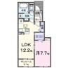 クレメントⅡ 1LDKの間取り