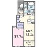 クレメントⅡ 1LDKの間取り
