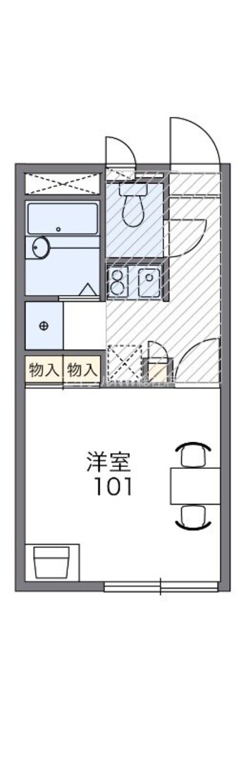 間取図 レオパレスオクソノアピテ