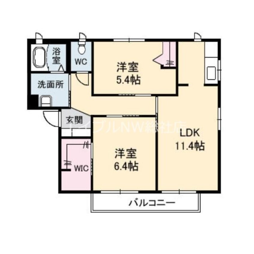 間取図 ジョリカⅢＡ棟