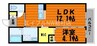 ハンドⅠ 1LDKの間取り