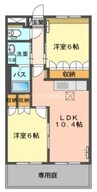 ルノアール 2LDKの間取り
