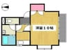 デュ・プレ96　C棟 1Kの間取り