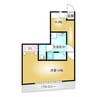 エンゼル33 1Kの間取り
