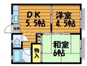 ホワイトコーポⅠの間取図