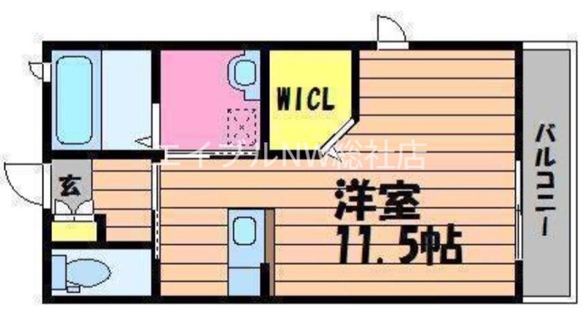 間取図 プレインパイン　A棟