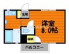 マンションみふねNo12 1Kの間取り