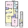 グローリアＡ 2LDKの間取り