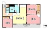 デューク白楽町Ⅰ 3DKの間取り