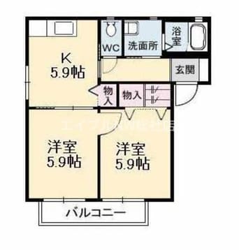 間取図 ノースヴェレッジⅣ　C棟