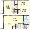 イズミコーポC 3LDKの間取り