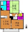ビアン連島　Ｅ棟 2LDKの間取り