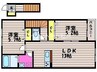 アルヴィータ沖 2LDKの間取り