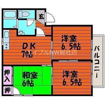 間取図 アンリシール　C棟