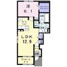 ルピナスⅠ 1LDKの間取り