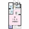 カーサ　サッジオ 1Rの間取り