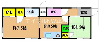 間取図 真備町箭田戸建