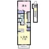 エスポワールＢ 1LDKの間取り